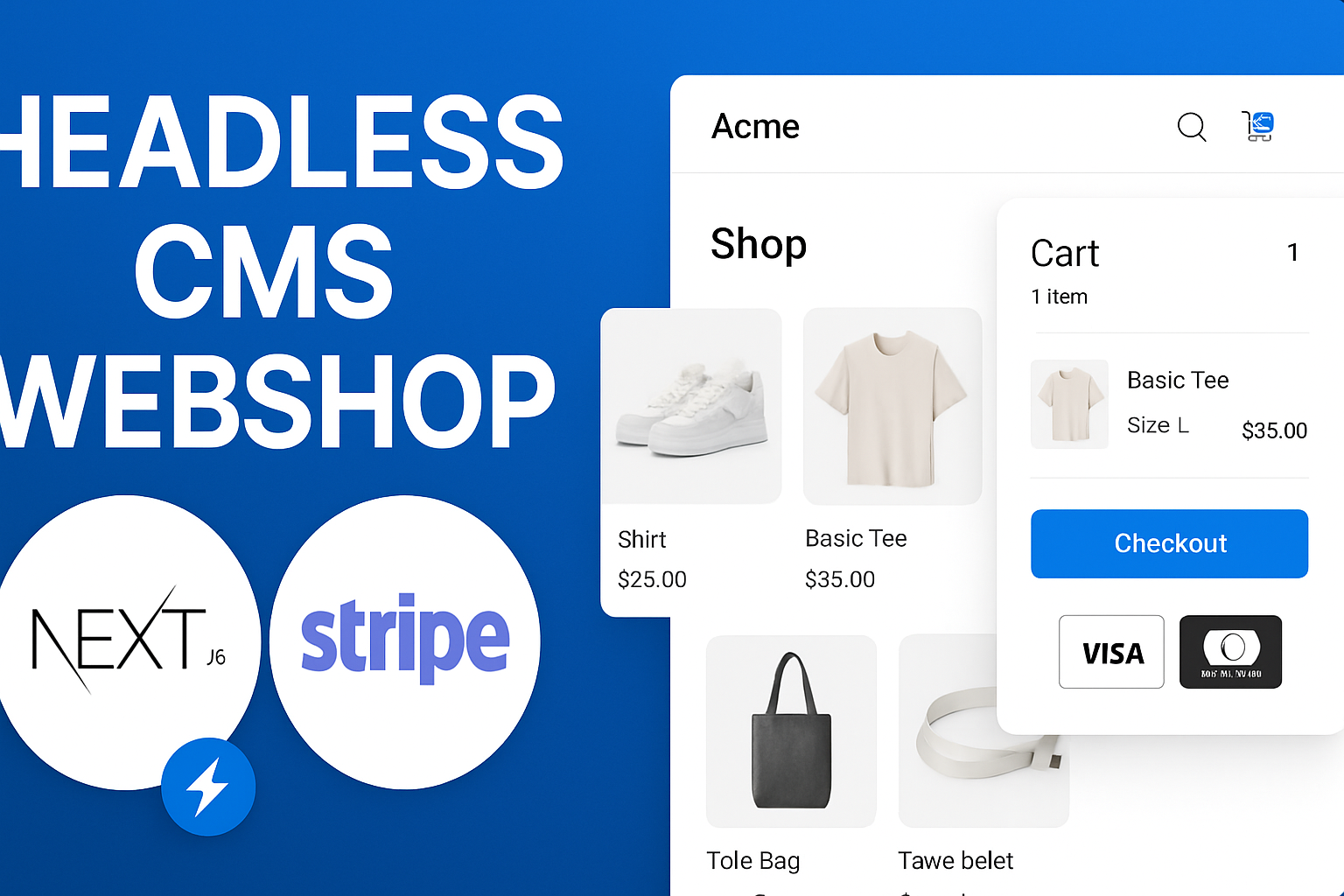 Headless CMS Webshop
